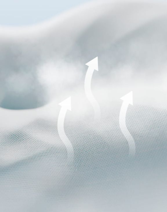Derila Ergo pillow breathable outer fabric detail
